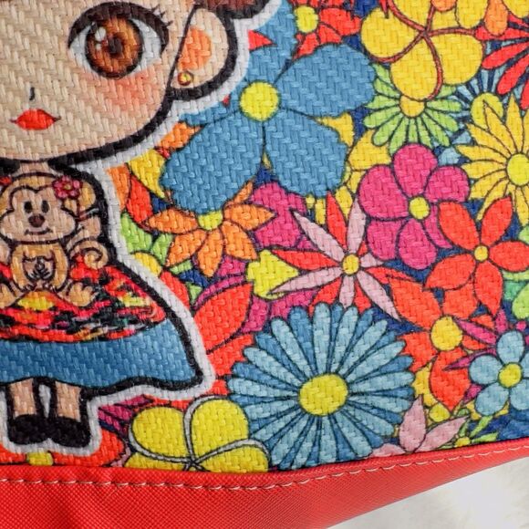 Frida Kahlo Handmade Mexican Artisan Jute HandBag Purse Beach Summer - Picture 10 of 10